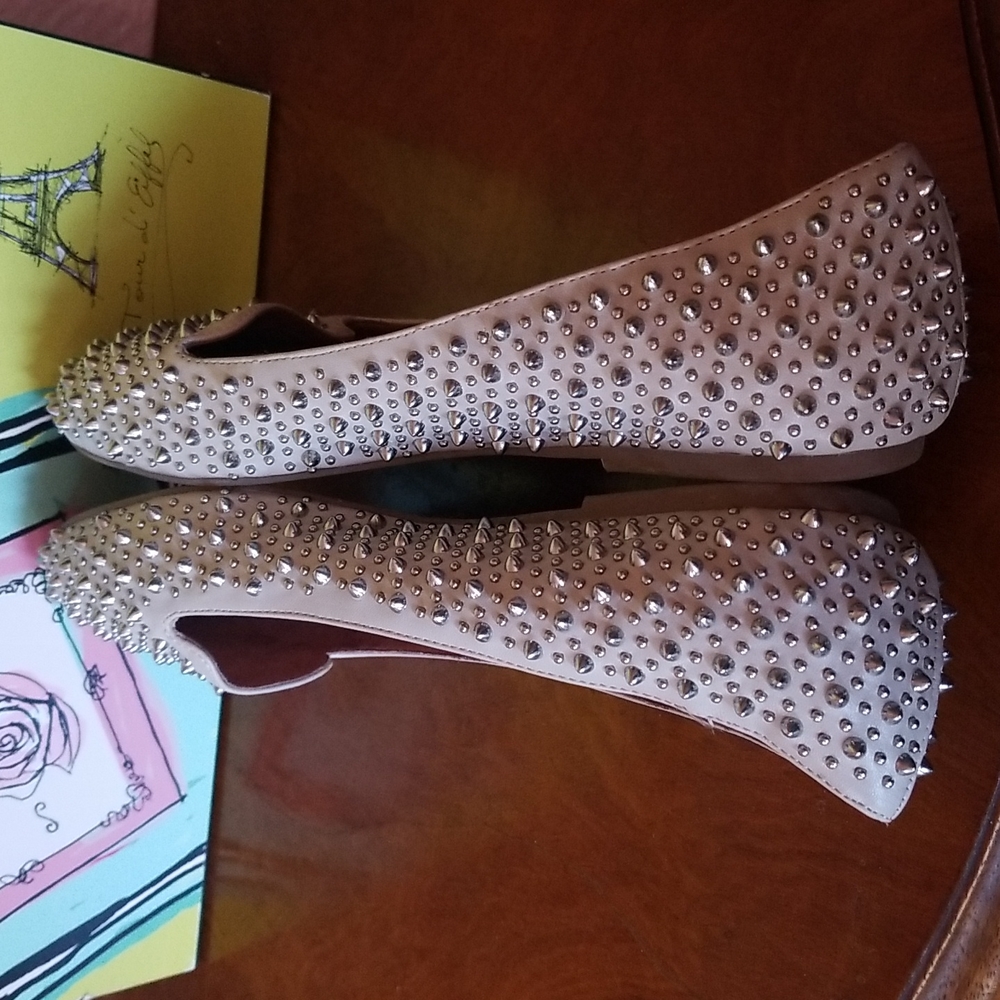 Jeffrey Campbell Martini Studded Flats - Picture 5 of 7